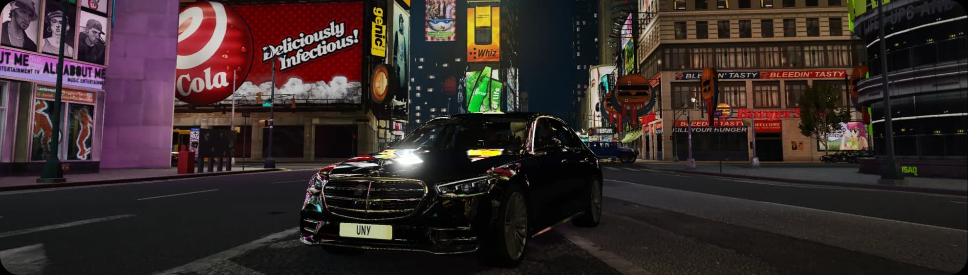 Приєднуйся до Ukraine New York в Discord – GTA RP нічна сцена